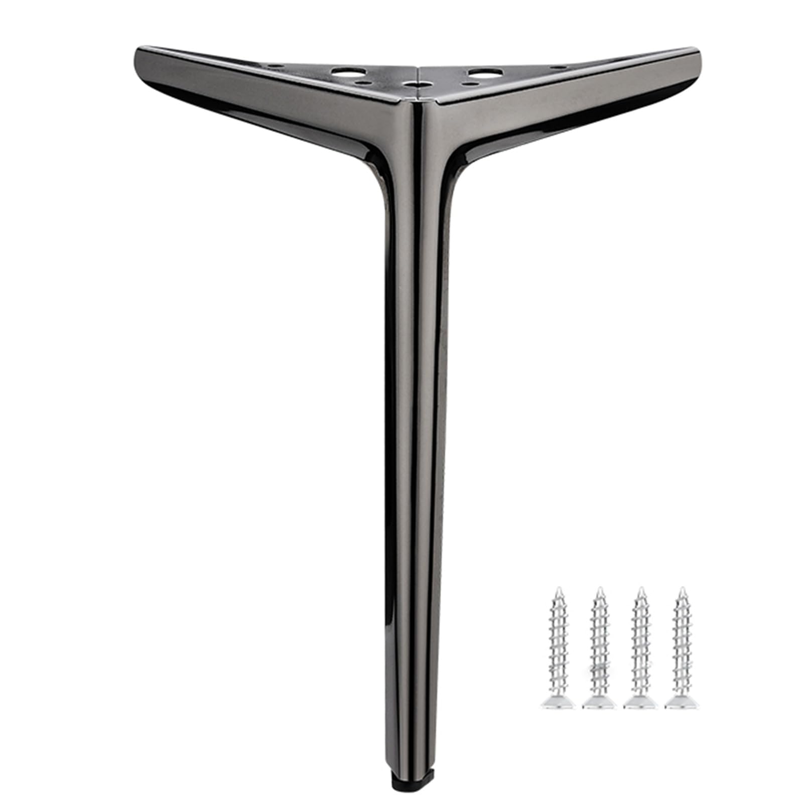 HYQOUKLR Adjustable Furniture Legs, Metal Furniture Legs Adjustable Leveling Feet Triangular Multicolor 35-45cm(Grau,35cm)