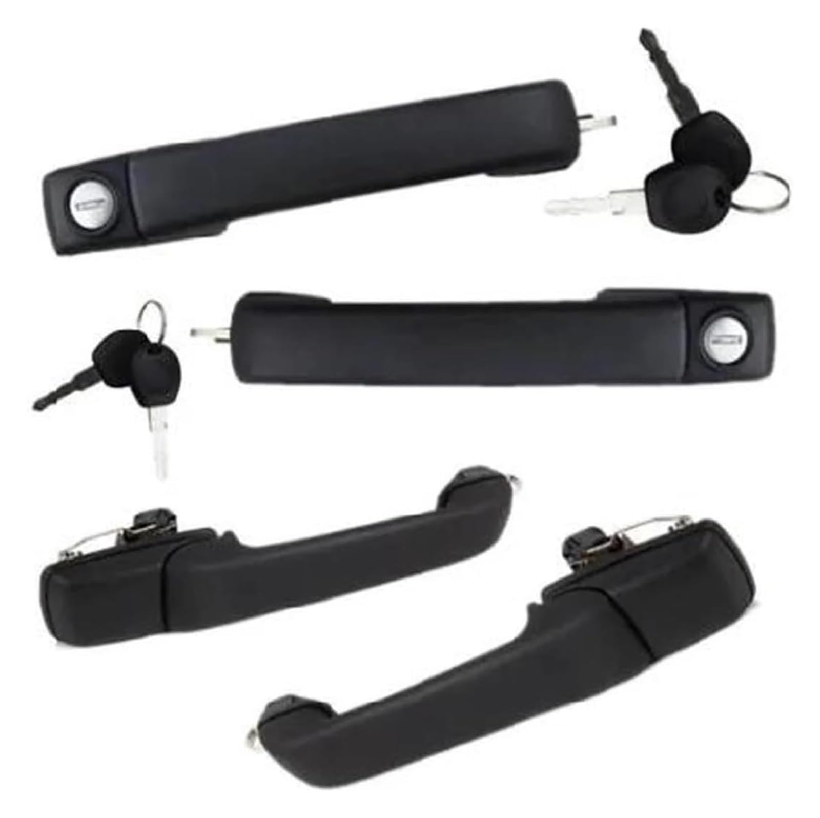 QWQTHGS Car Exterior Door Handle Cap for VW for Golf 3 MK3 for Cabrio GLX 1H0837207B 1H0837207C Left Right Exterior Outside Door Handle(Front Rearx2)