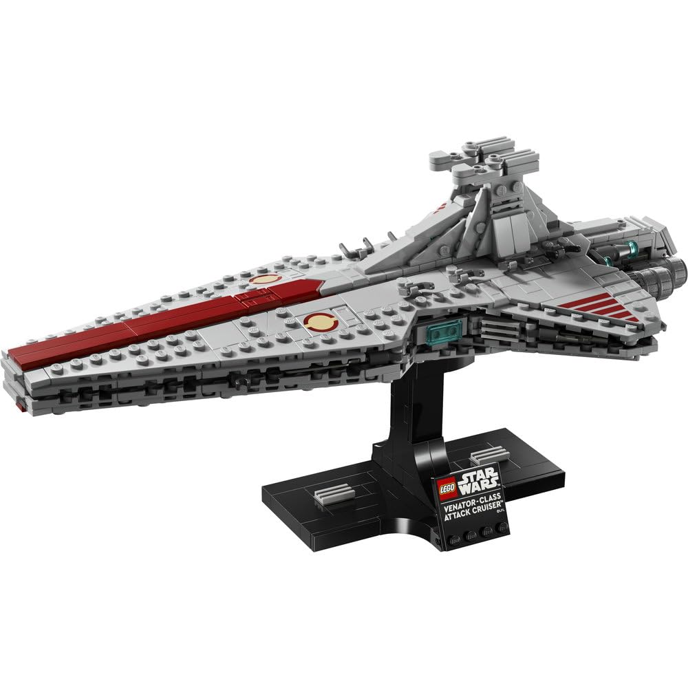 LEGO Star Wars Krążownik szturmowy typu Venator 75441 | Model statku kosmicznego, kolekcjonerski zestaw klocków dla dorosłych, prezent dla fana Star Wars, gadżet, 643 elementy