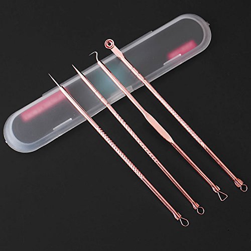 image for DW 4 Pcs Acne Blackhead Removal Set ,Stainless Steel Pimple Spot Needl