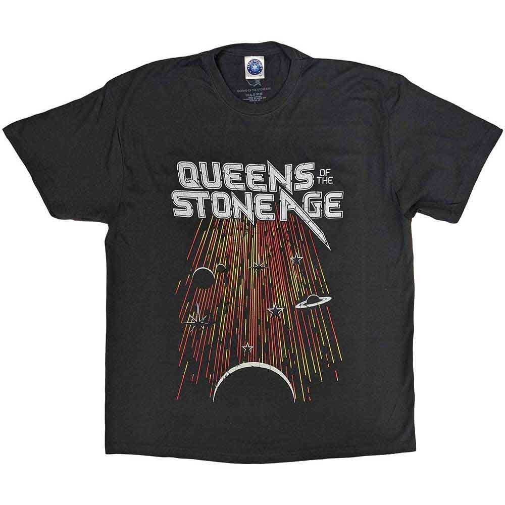 Paradiso Clothing Unisex Grey Paradiso Queens Of The Stone Age Meteor Shower T Shirt - Xl
