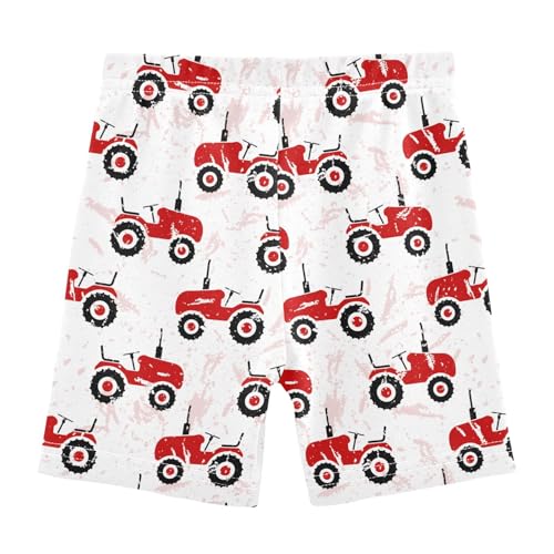 Girls' Shorts Soft Summer Soft Boxers Short Tractor Red Leggings Dance Bottoms3