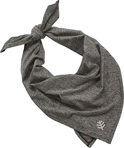 Coolibar UPF 50+ Men's Women's Virasana Performance Sun Bandana - Sun Protective (One Size- Charcoal Heather)
