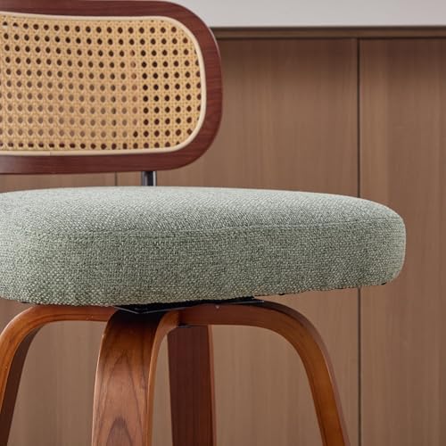 Image of YaFiti 26 Inch Bar Stools Set of 3, Light Green