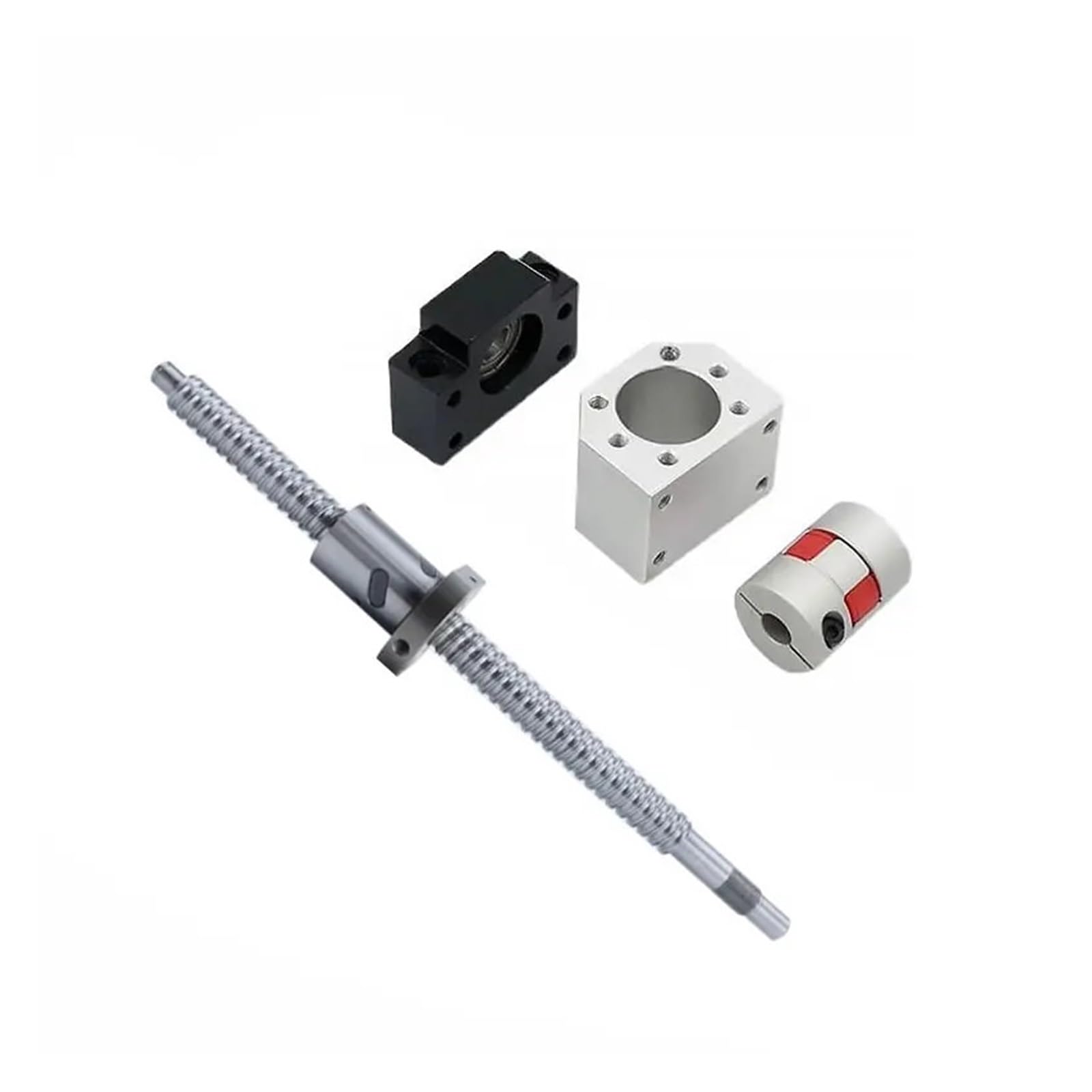 SFU1604 100mm-850mm C7 D16mm Śruba Kulowa Z Nakrętką + BF12 HM12-57 + 16H + Łącznik XB(200mm)
