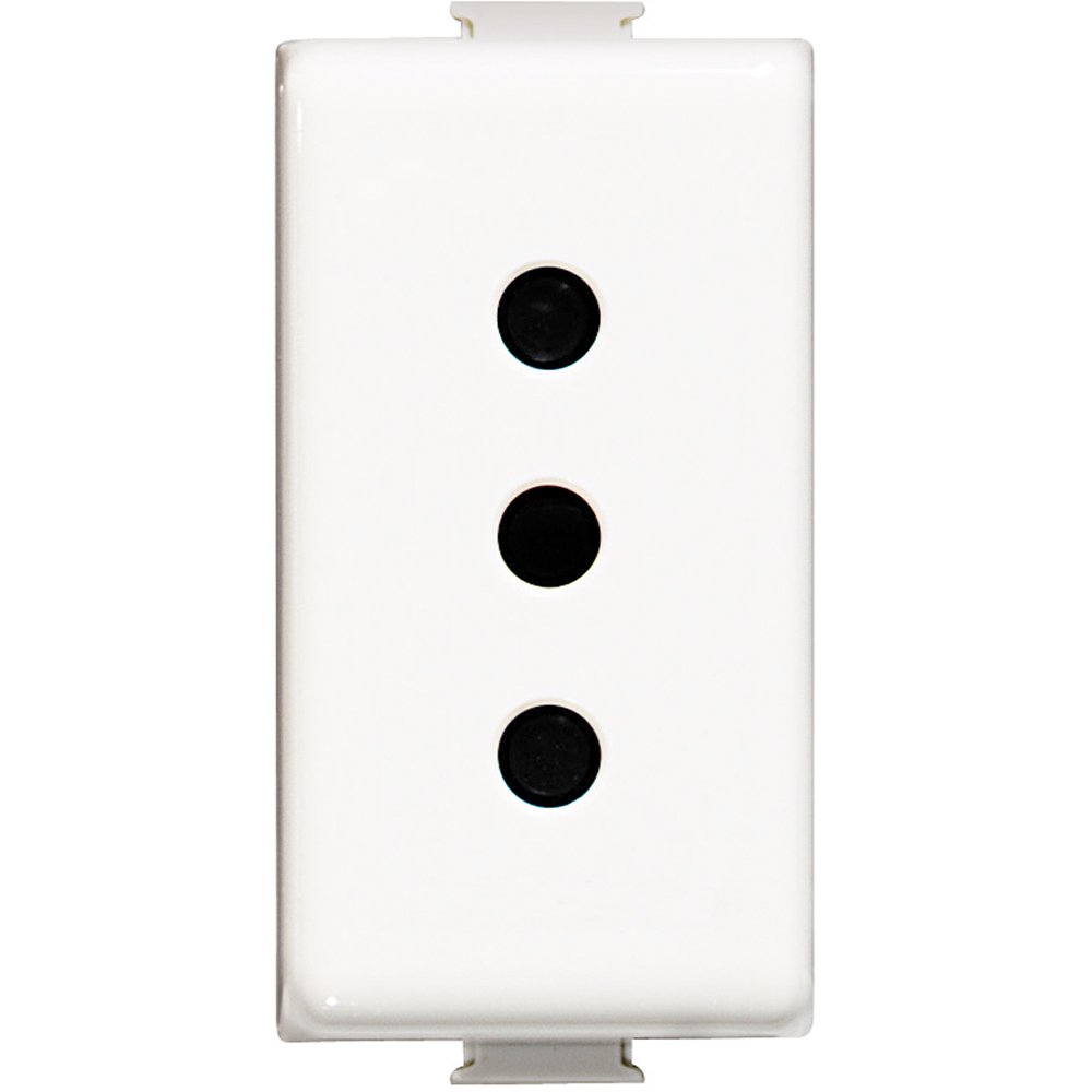 Bticino Matix FP Steckdose 10 A, 250 V – Weiß, Serie Matix, Artikelnummer SAM5113F