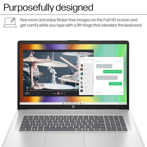 HP 17 Everyday Value Laptop 17.3" IPS FHD Display AMD Ryzen 5 7520U miniatura 5