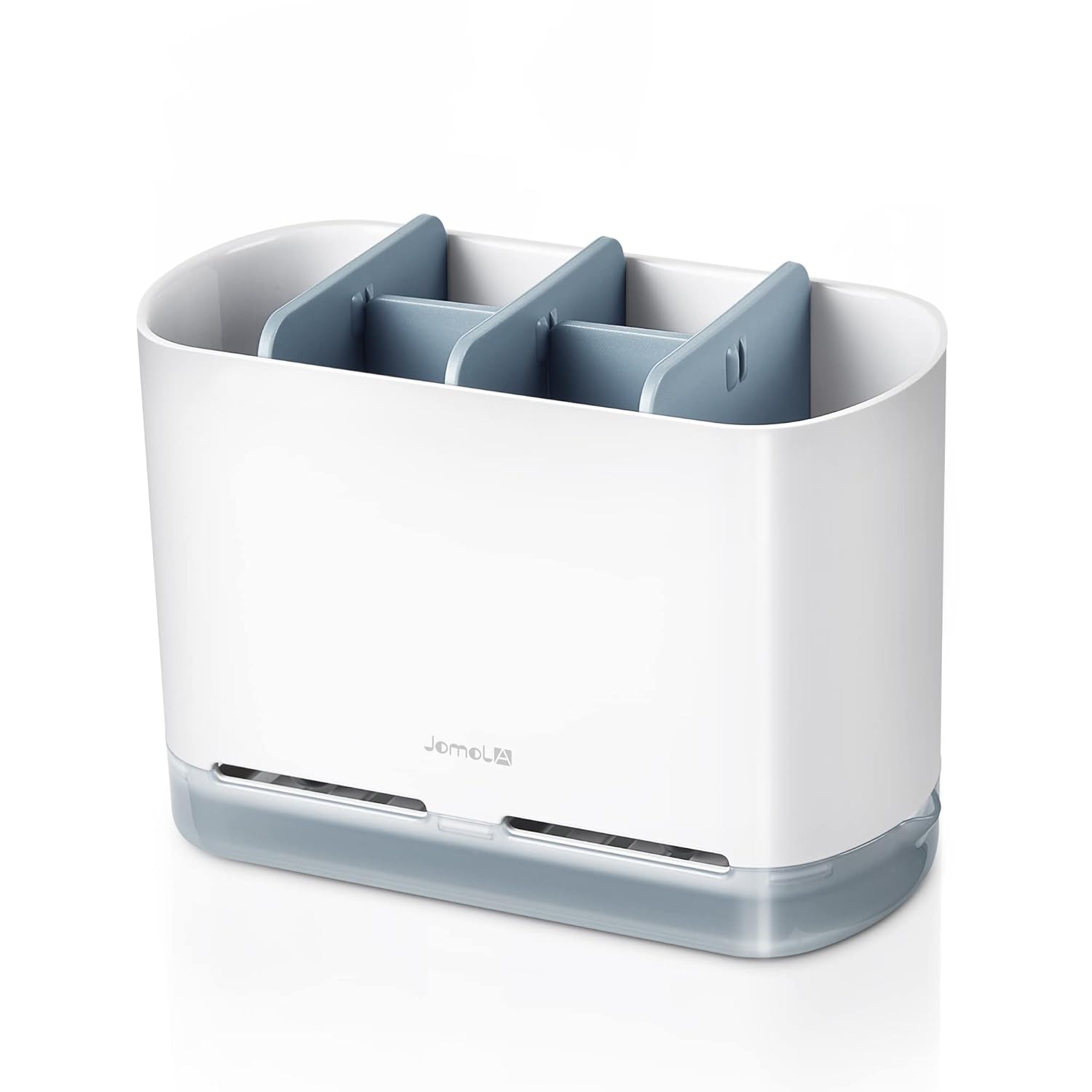 JOMOLA Dish Brush Caddy for Kitchen Sink Toothbrush Holders for Bathrooms Sink Sponge Holder Kitchen Counter Scrub Soap