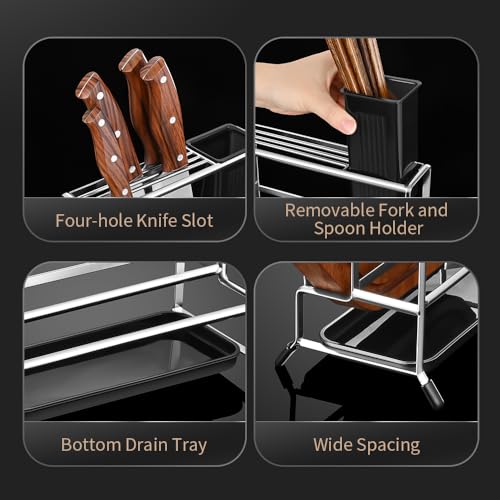 50% de descuento en organizador multifuncional de cocina de acero inoxidable