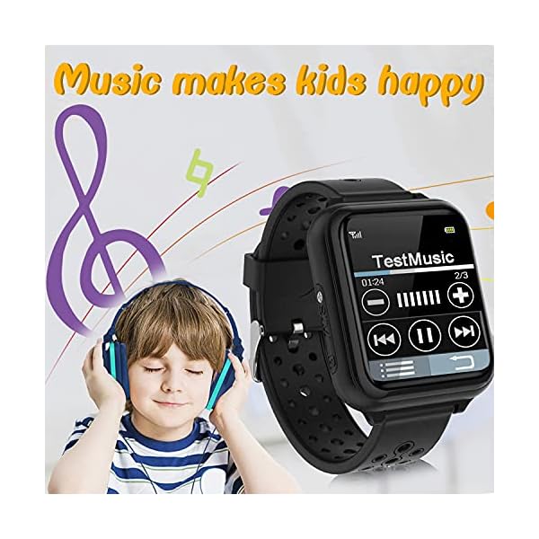 Kids-Smartwatches-for-Girls-Boys-Waterproof-Kids-Smart-Watches-Phone-HD-IPS-Touch-Screen-Call-Watch-for-Kids-with-11-Games-3-Alarm-Music-Video-Camera-Torch-Birthday-Gifts-for-Kids-Ages-3-14 JOJOHOY Kids Smartwatches for Girls Boys - Waterproof Kids Smart Watches Phone, HD IPS Touch Screen Call Watch for Kids with 11 Games 3 Alarm Music Video Camera Torch,Birthday Gifts for Kids, Black