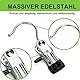 10er Wäscheklammern Edelstahl Klammern Metall Klemmhaken Rutschfest Clips Kleiderbügel Klammer 360° Drehbarer Haken Metallklammern Hosenbügel Klemmbügel Sockenhalter Wäscheklammer für Stiefel Handtuch