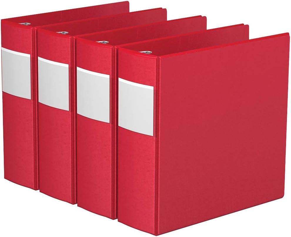 HeavyDuty 3Inch Binder Notebook, Large 3Ring Binder for
