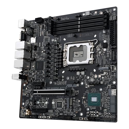 PRO WS W680M-ACE SE Scheda madre Intel Micro ATX, DDR5 LGA 1700, 8 SATA 6Gb/s, 2 slot M.2, 2 Ethernet Intel 1Gb/s, DisplayPort, HDMI, USB 3.2 Gen 2 e Type-C - Scheda madre - Immagine 3