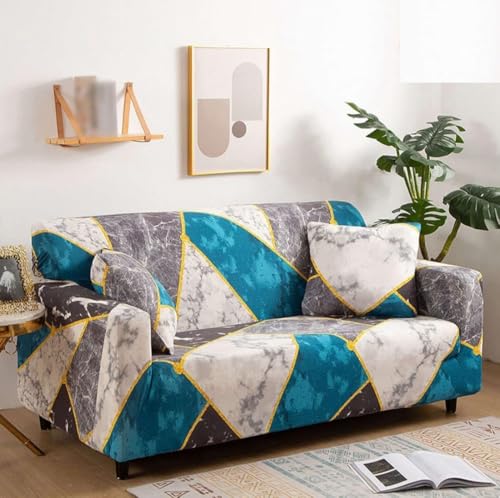 Image of GRATIFY 3 Seater Universal Elastic Sofa Cover | 360 Fully Covered Anti-Slip Washable Couch Cover Protector | 140 GSM Stretch Fit Polyester + Spandex Slipcover (180-230cm /SC-001-03)