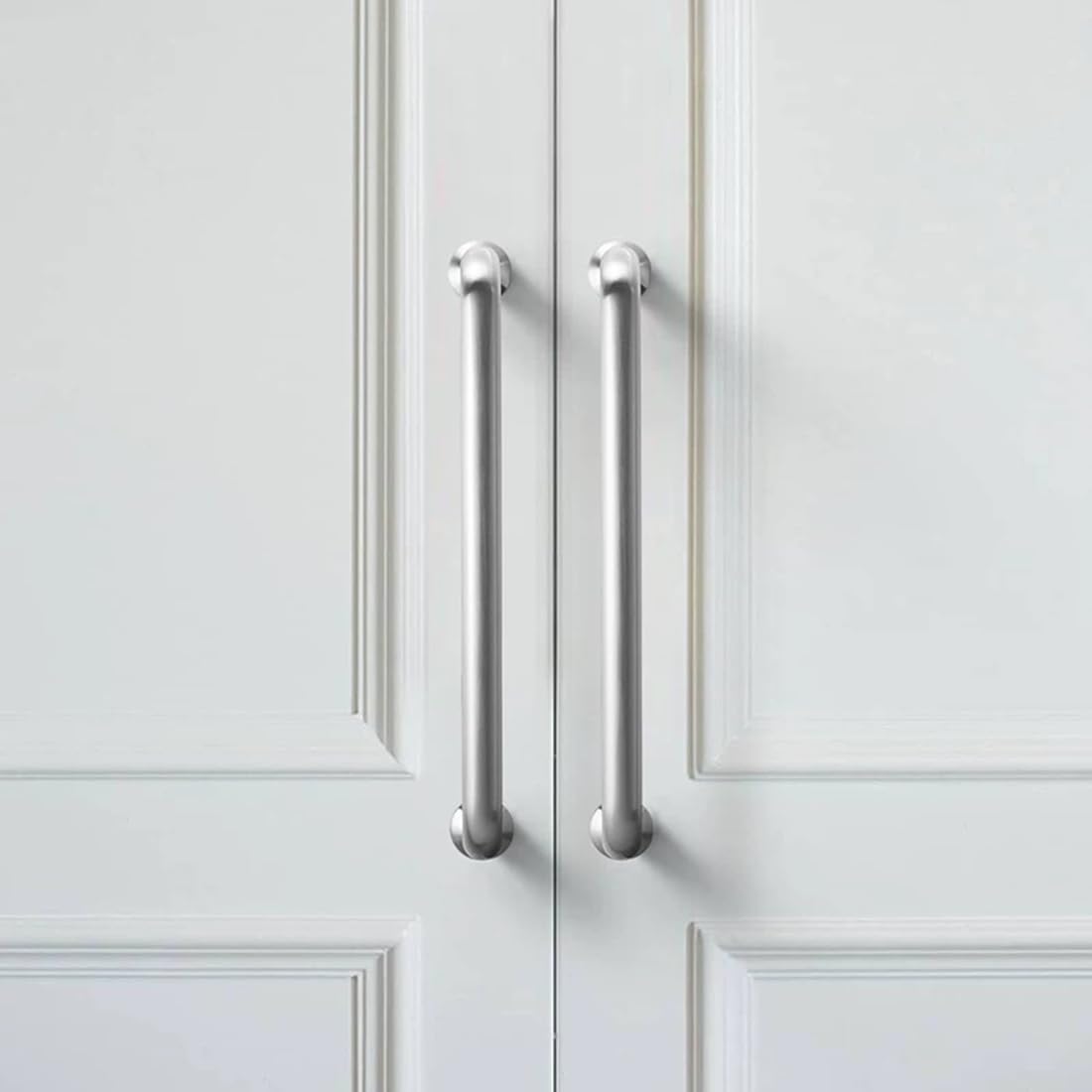ZAUYX 2-Pack 6 Inch Hole Center Antique Brass Cabinet Pulls Solid - View #4