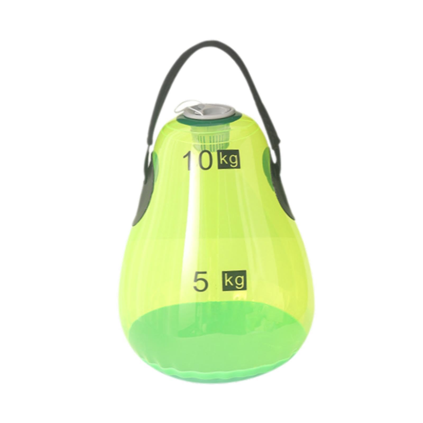 Kettlebell Regolabile, Kettlebell Sportivo Regolabile, Kettlebell da Viaggio per Palestra Domestica, Squat, Sollevamento Pesi, Verde 10kg