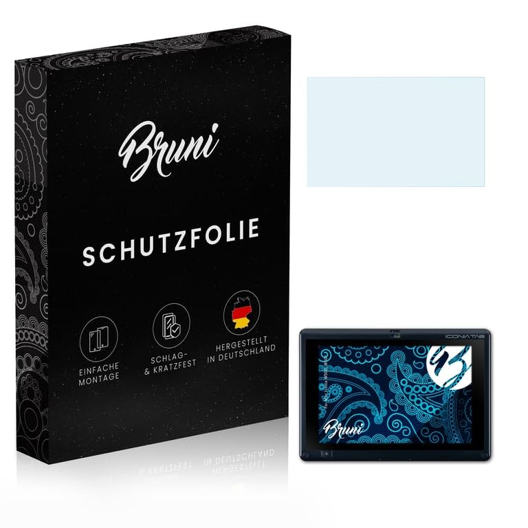 Bruni Película Protectora compatible con Acer Iconia W500, W501 Protector Película, claro Lámina...