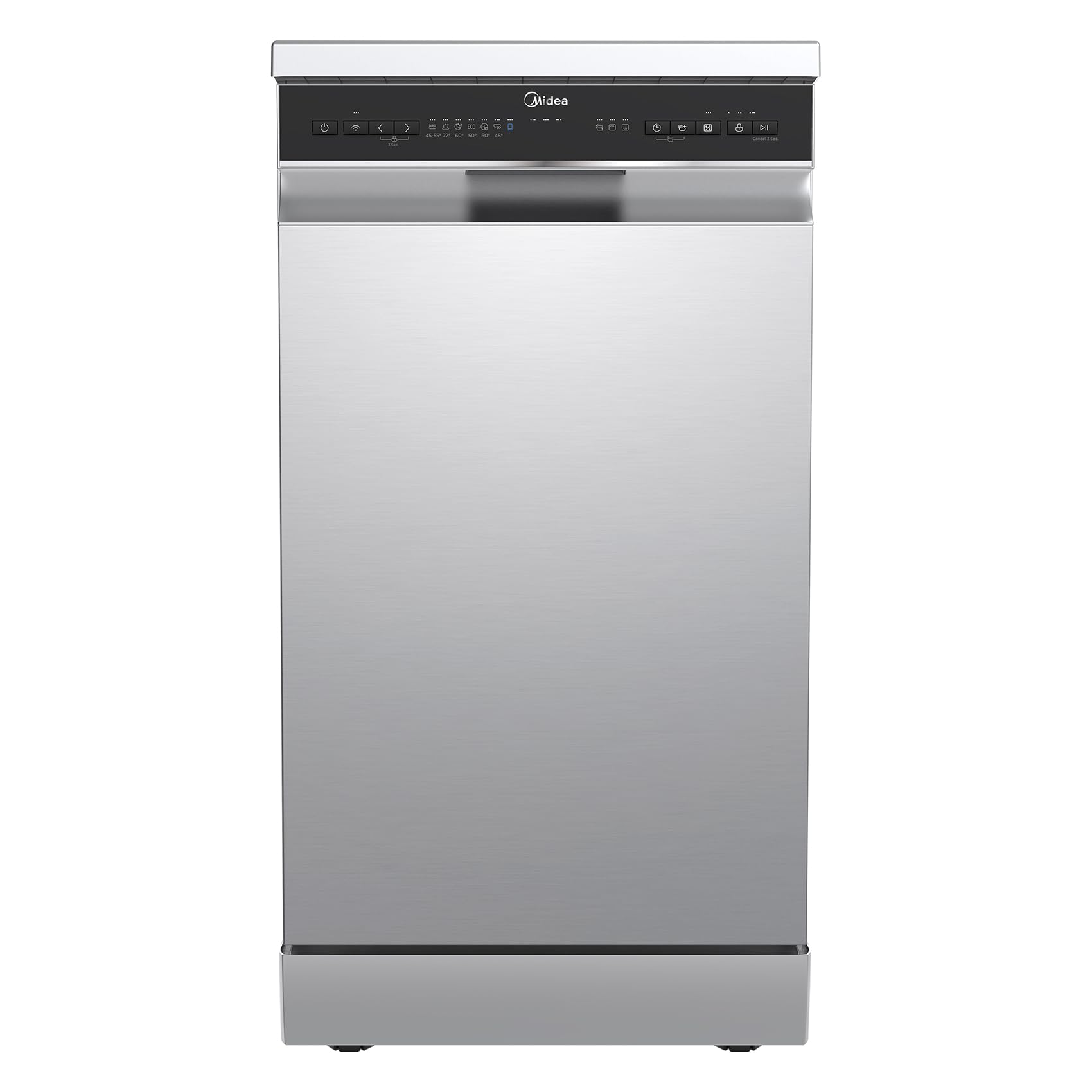 Midea Freestanding Dishwasher with 14 Place Settings, Wi-Fi Connected, 60 cm Width, 44dB Silence, Intensive Wash & Adjustable Basket, Stainless Steel-MDWEF1433D(SS) [Energy Class C] — view 14