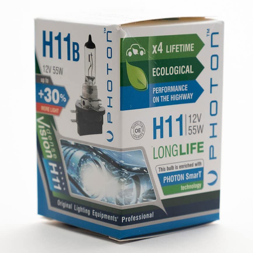 Photon Ampul H11 B 12V 55W Pr Ll +%30 Fazla Işık Halogen PHT PH5511 B Ll