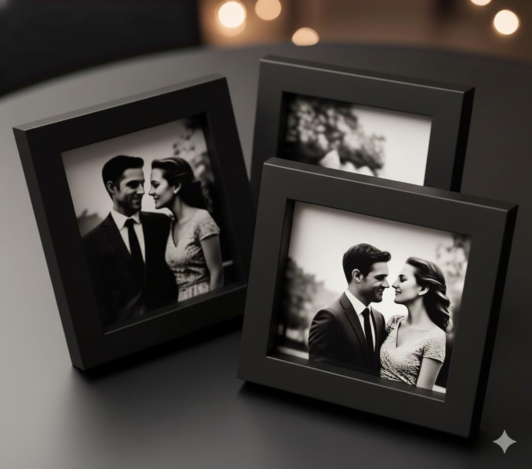 Stuthi Arts Photo Frame, 3x3 Inch, Square Picture Frame with -8