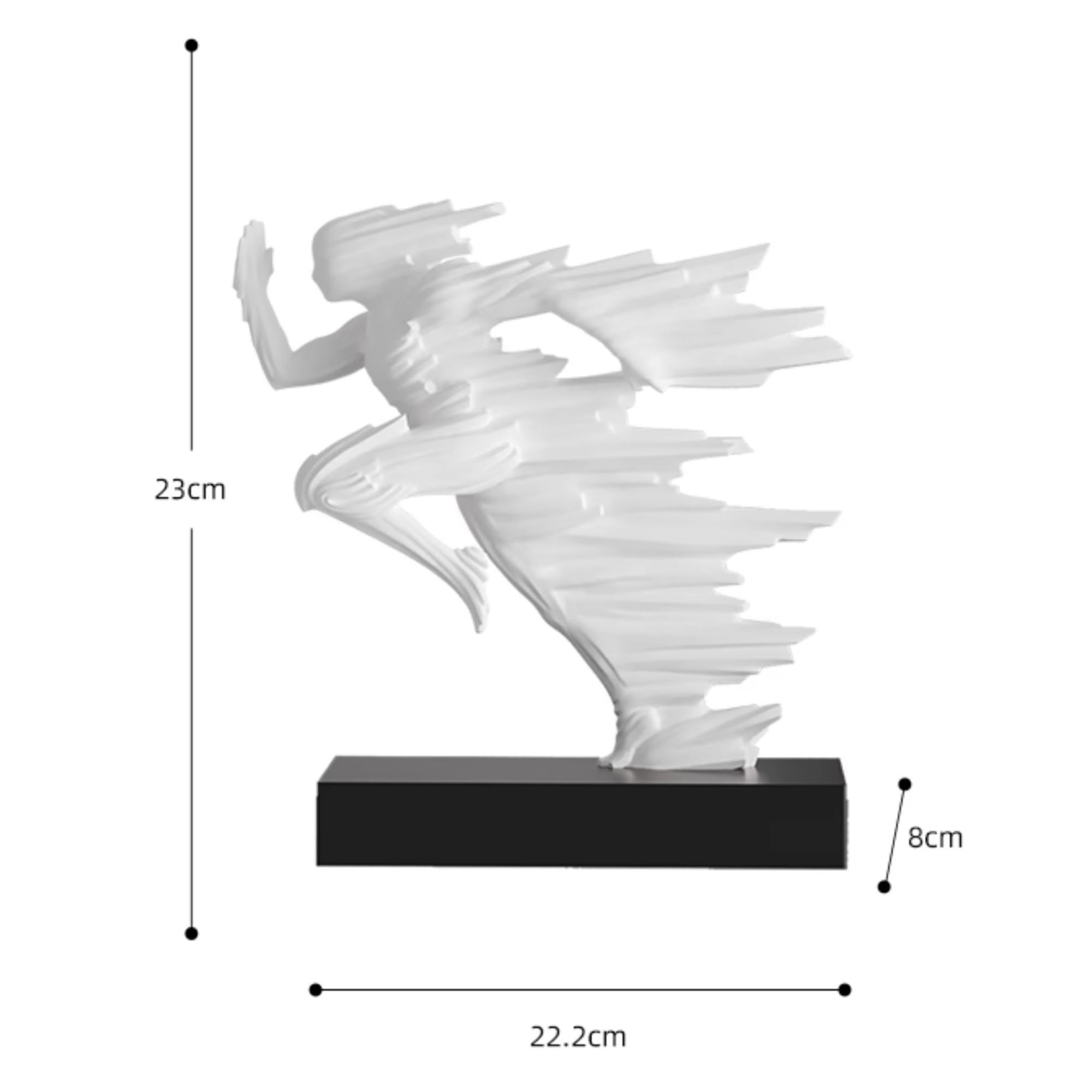 Rzeźby Personalized Running Figure Art Sculpture Indoor Home Resin Decoration Ornaments 22.2 * 8 * 23cm Dekoracje