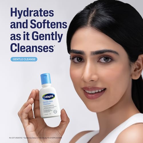 Image of Cetaphil Gentle Skin Hydrating Face Wash 59ml, Paraben Free, Sulphate-Free Cleanser with Niacinamide, Vitamin B5 for Dry to Normal, Sensitive Skin