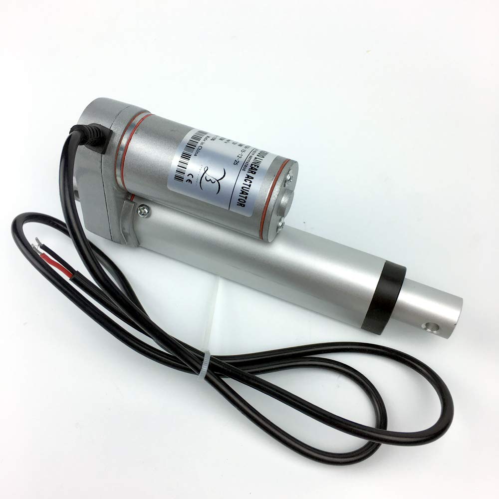 12v 3 Inch Stroke Linear Actuator 200lbs£¨900N£©Maximum Lift with Mounting Brackets 5mm/s