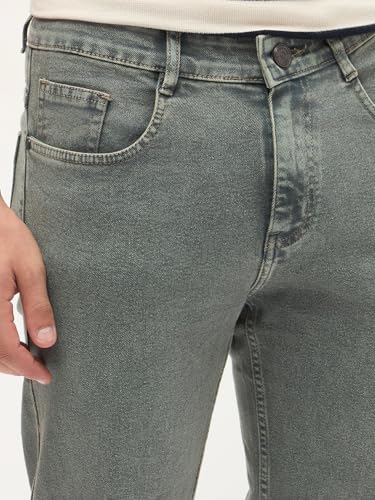 Image of Urbano Fashion Men's Regular Fit Heavy Washed Denim Jeans Stretchable