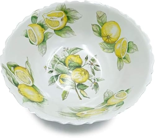 MCM service Insalatiera in Pura Melamina Ø cm 21 decorazione New Lemon Made in Italy