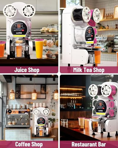 Image of WantJoin Cup Sealing Machine Full Automatic Bubble Tea Cup Sealer
