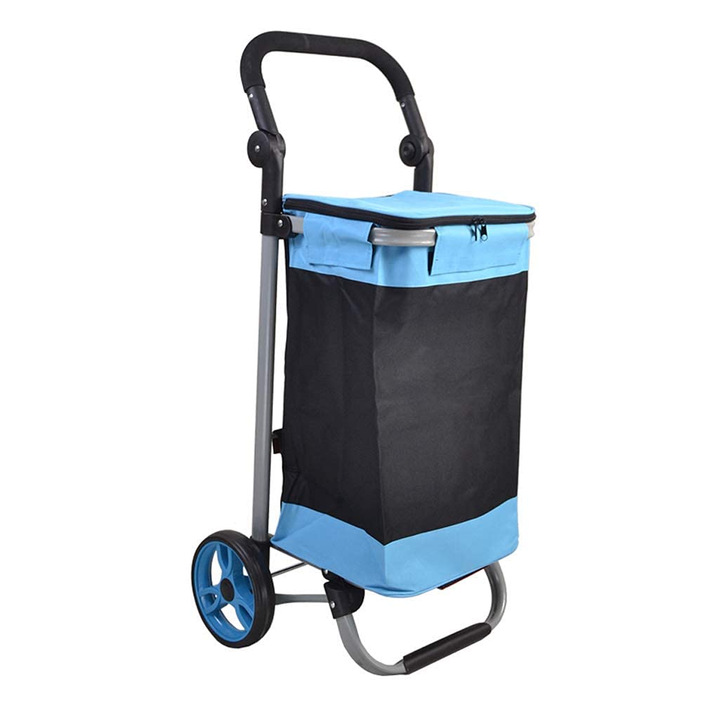 Multifuncional de Almacenamiento de la Carretilla, Carros de la Compra Plegable de Compras de Comestibles Compras Compras Salgo Pequeño Carro/Carro Portátil Ancianos Paseando Gran Capacidad A