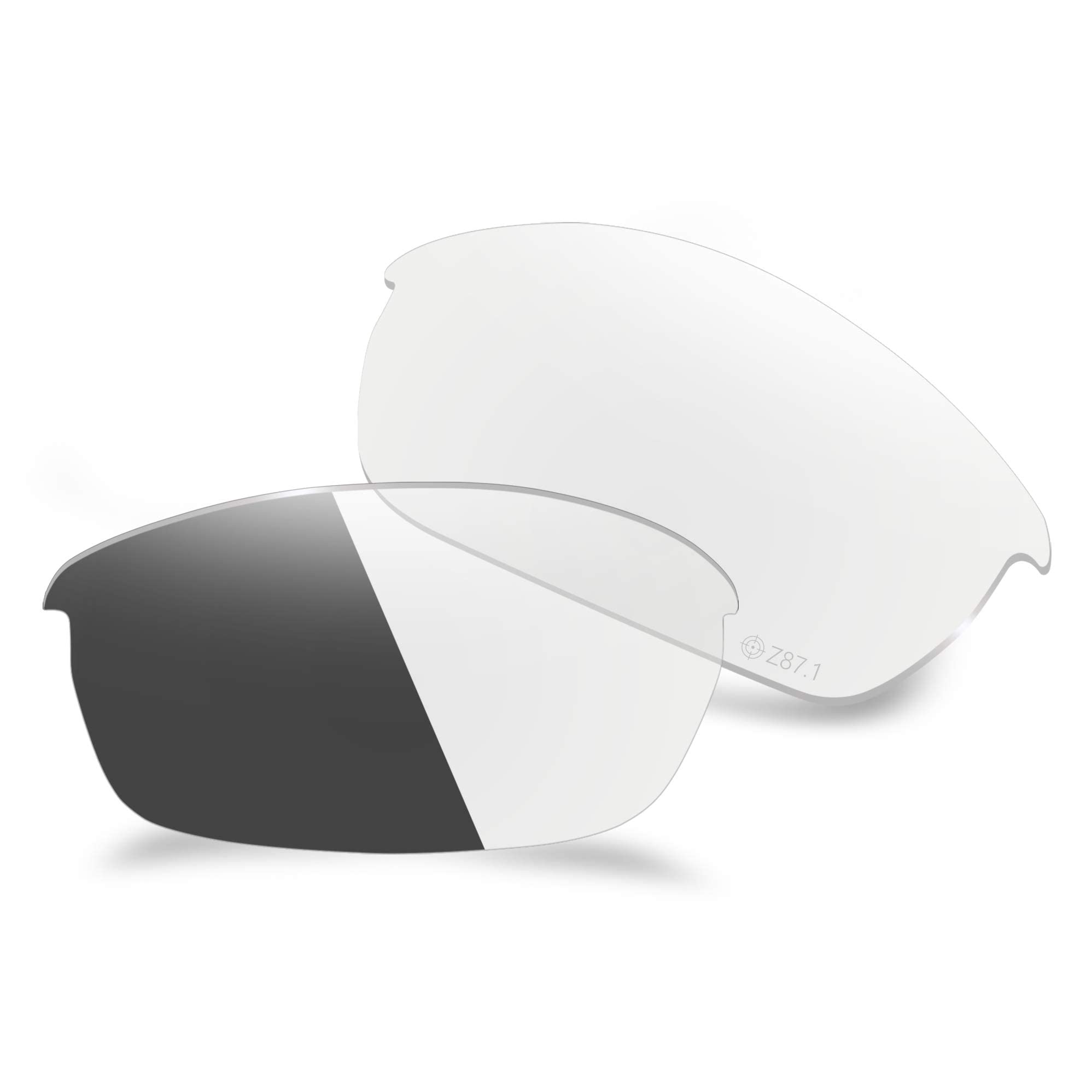Aozan Men's Hi-Def Photochromic Ansi Z87.1 Replacet Lenses Compatible With Oakley Flak Jacket Oo9008