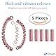 Luftschlangen Metallic Rosegold Glitzer, Party Deko - 5 Rollen mit 18 Glitzernden Luftschlangen für Geburtstag -5STK-
