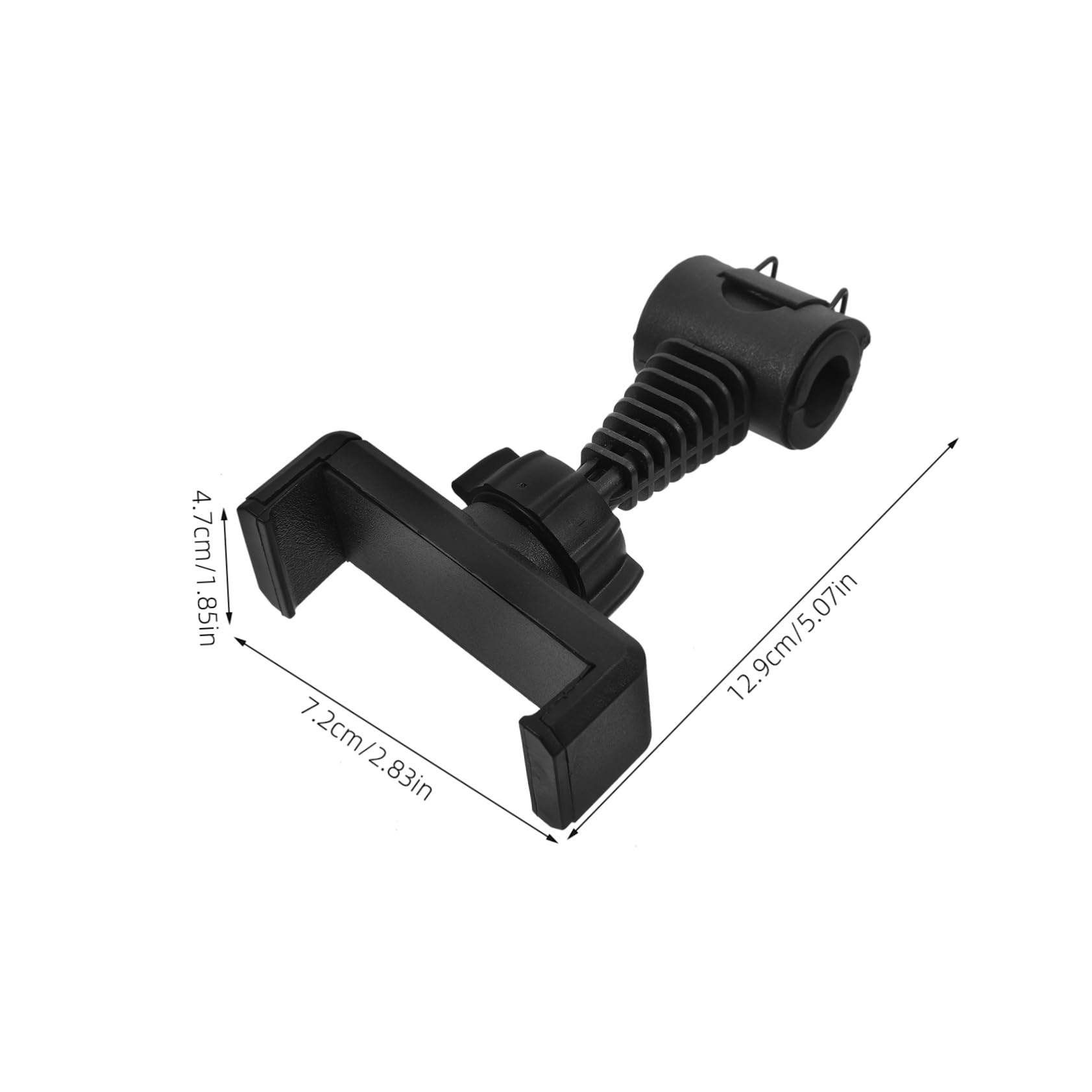 Gatuida Supporto per Cellulare Auto Nero Abs, Girevole e Regolabile