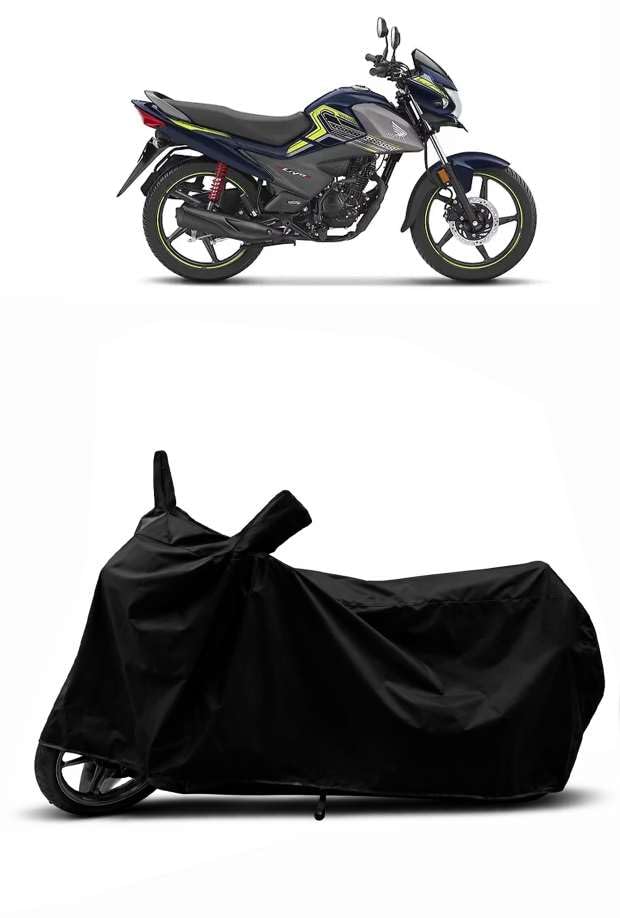 Image of Heavy Duty Waterproof Scooty & Bike Cover for Honda Livo 110 - UV Resistant, Dustproof & Rain Protection, All-Weather Outdoor Cover for Bikes & Scooty with Buckle Straps