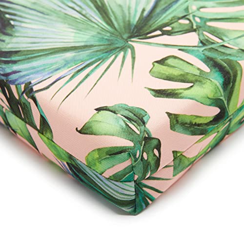 Lovtex Outdoor Chair Cushions 17"X16"X2" Pack Of 4, Patio Cushions For Outdoor Furniture, Water Resistant Round Corner Seat Cushions, Tropical Rainforests #TOP5