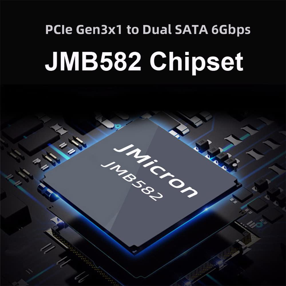 Podwójny klucz SATA NGFF B+M SSD na PCI-E 1 x adapter płyty głównej konwerter karta SSD JMB582 2280