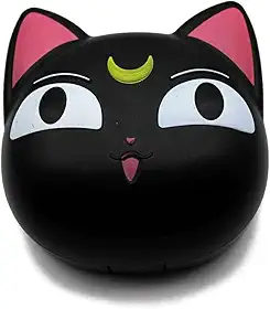 Lente de contato em forma de gato fofa, mini, viagem, caixa de lentes de contato, kit de cuidados, espelho + garrafa + suporte de pinça, Preto