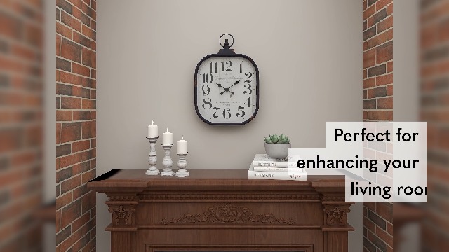 Amazon.com: Deco 79 Vintage Metal Wall Clock, Silent Battery