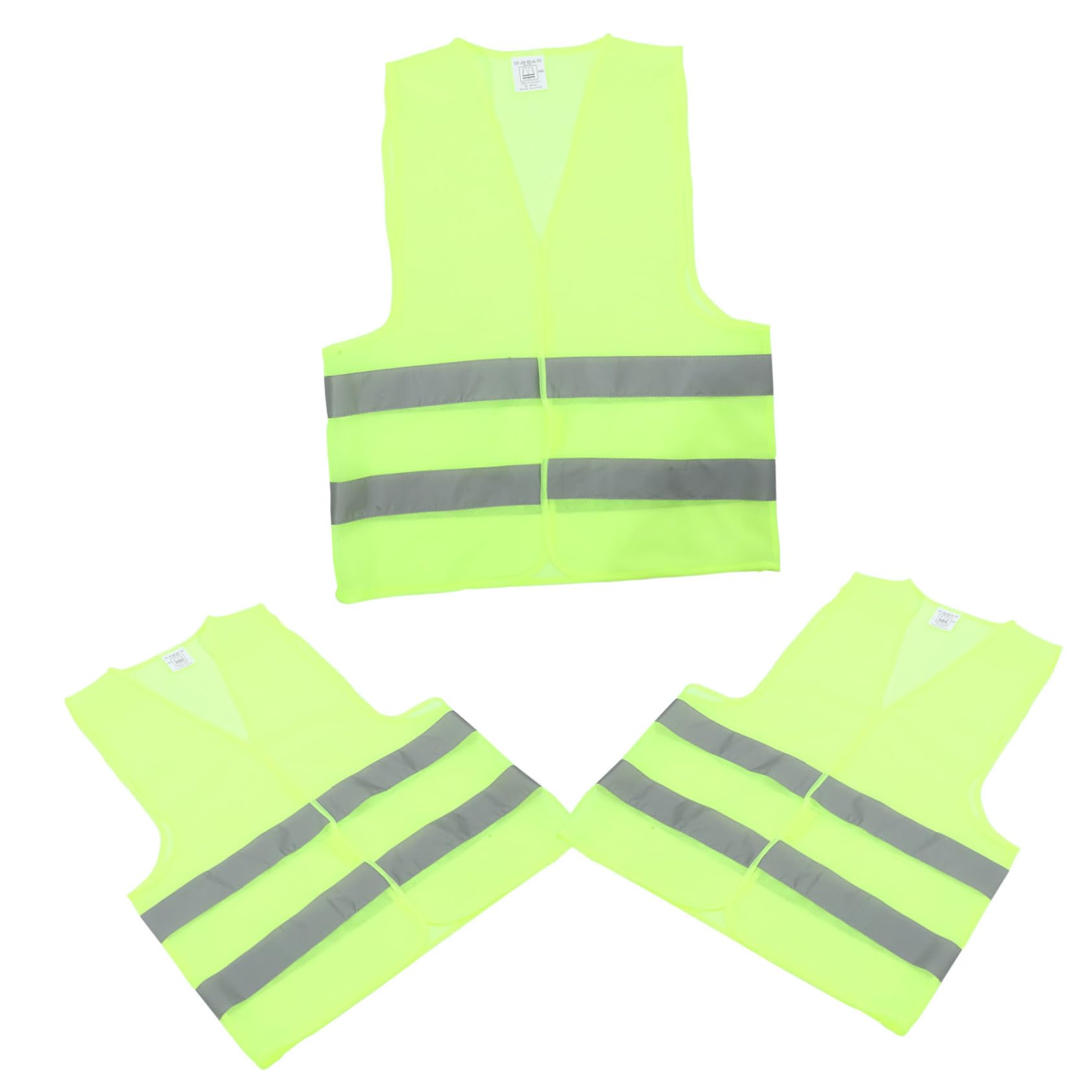 ibasenice 3pcs Night Running Vest for Runners Reflective Design for Walking in Dark for Construction Workers