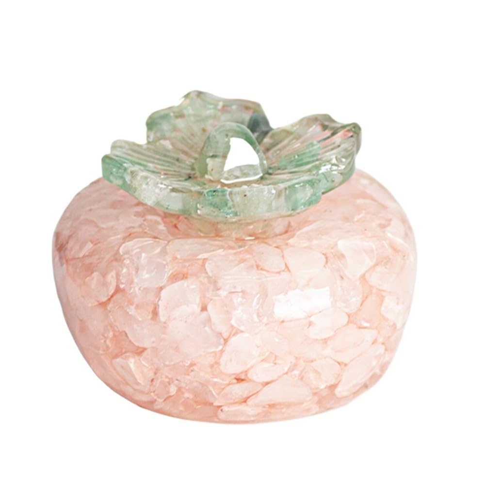 HUFFA Natural Crystal Resin Stone Fragments - Persimmon Resin Crafts for Home Decor and Desktop Ornaments(Pinkcrystal)