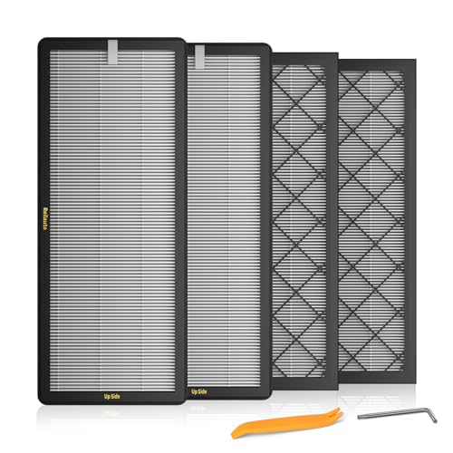 Reilauto Tesla Model Y Frunk Air Filter Replacement Front Trunk HEPA Air Intake Filter Kit with Activated Carbon for 2021-2025 Tesla Model Y Accessories 4 Pack