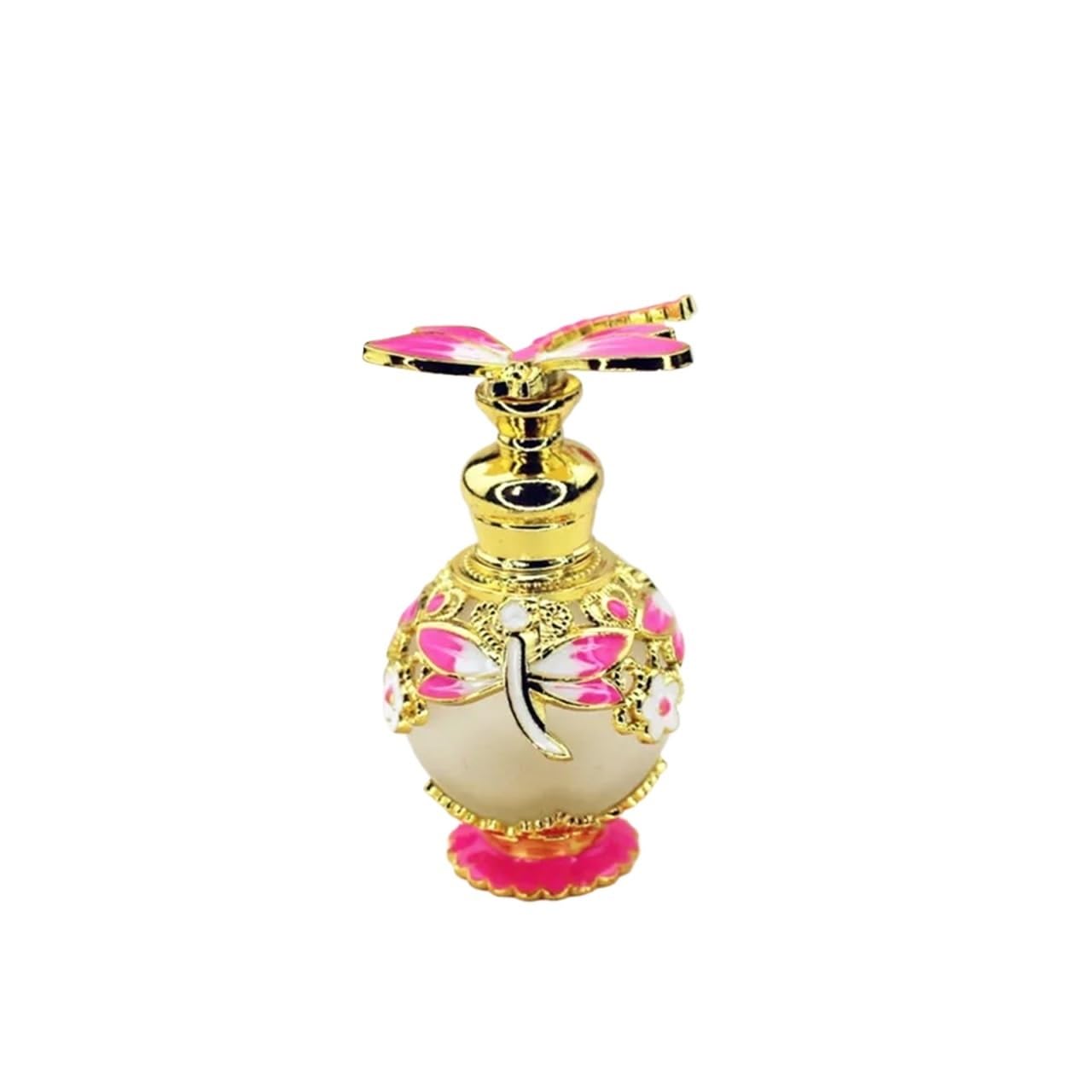 Atomizador de perfume, Atomizador De Perfume 15ml Botella Vidrio Metálico Multicolor(Pink)