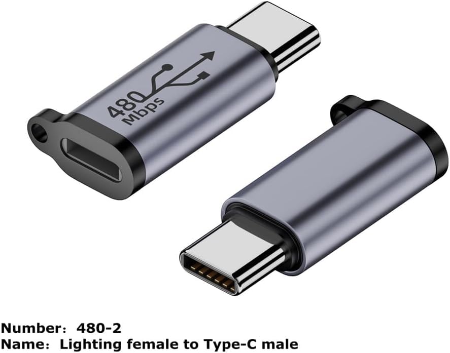 Image of ETZIN Lighting to USB C Adapter for iPhone 15 /15 Pro /15 Pro Max /15 Plus,Samsung,Gender Changer Adapter,Type C Charger Connector Cable,for iPhone 15 Charger Adapter,Not for Audio /OTG-EPL-1298CC