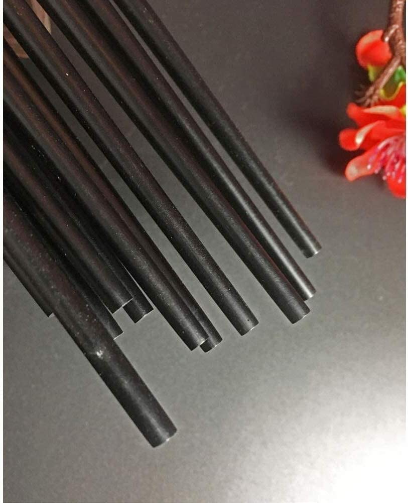 Baguettes en ébène de Haute qualité Ensemble de Vaisselle Asiatique Porte-Baguettes Cadeau antidérapant d'environ 25 cm de Long