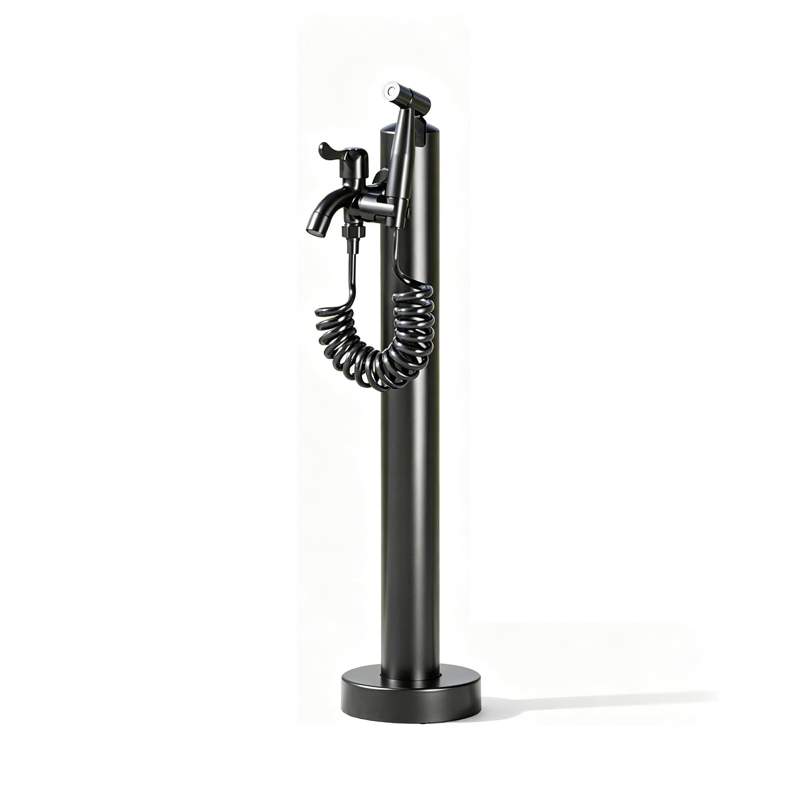 Vyrata Thk1.8mm/0.07" Outdoor Faucet, Yard Hydrant With Sprinkler Head, Freeze-Proof Vertical Water Column, For Exterior Patio Backyard Lawn