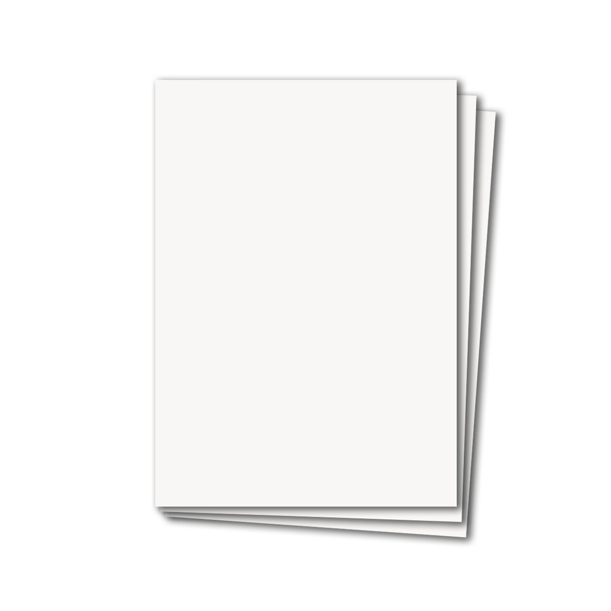 200 Stück DIN A4 Karten Planobogen - Farbe: Hochweiss - 29,7 x 21 cm - 250 Gramm pro m² - Bastelbogen - Kartenkarton - Bastelkarte -formstabil