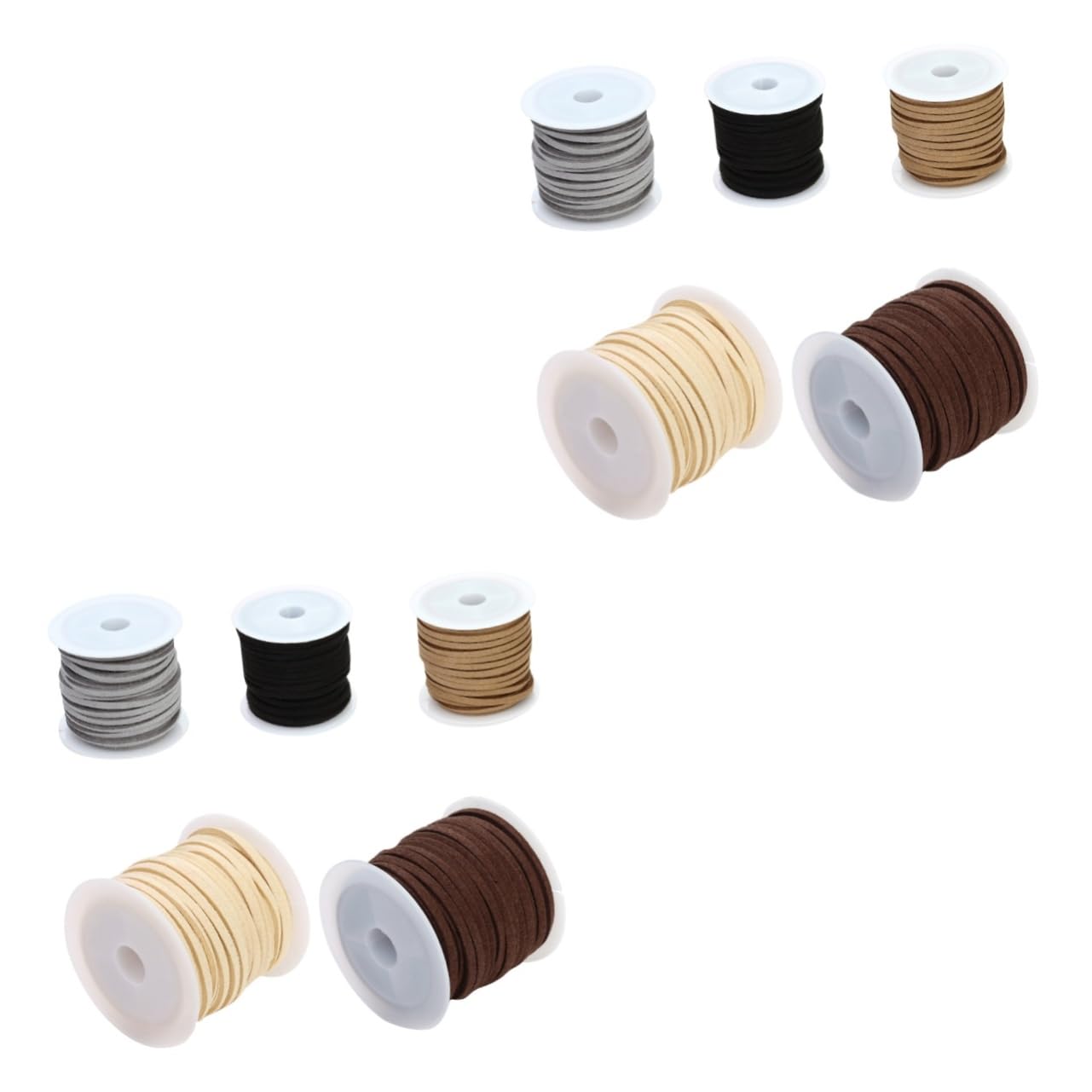 EXCEART 10pezzi Corda Pelle Scamosciata Per Creazione Di Collane e Bracciali Fai Da Te Diversi Filo Resistente Per Bijoux e Decorazioni Fashion
