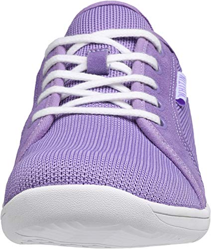 Image of WHITIN Women's Barefoot Minimalist Shoes, Natural Foot-Shaped, Purple /White, 6