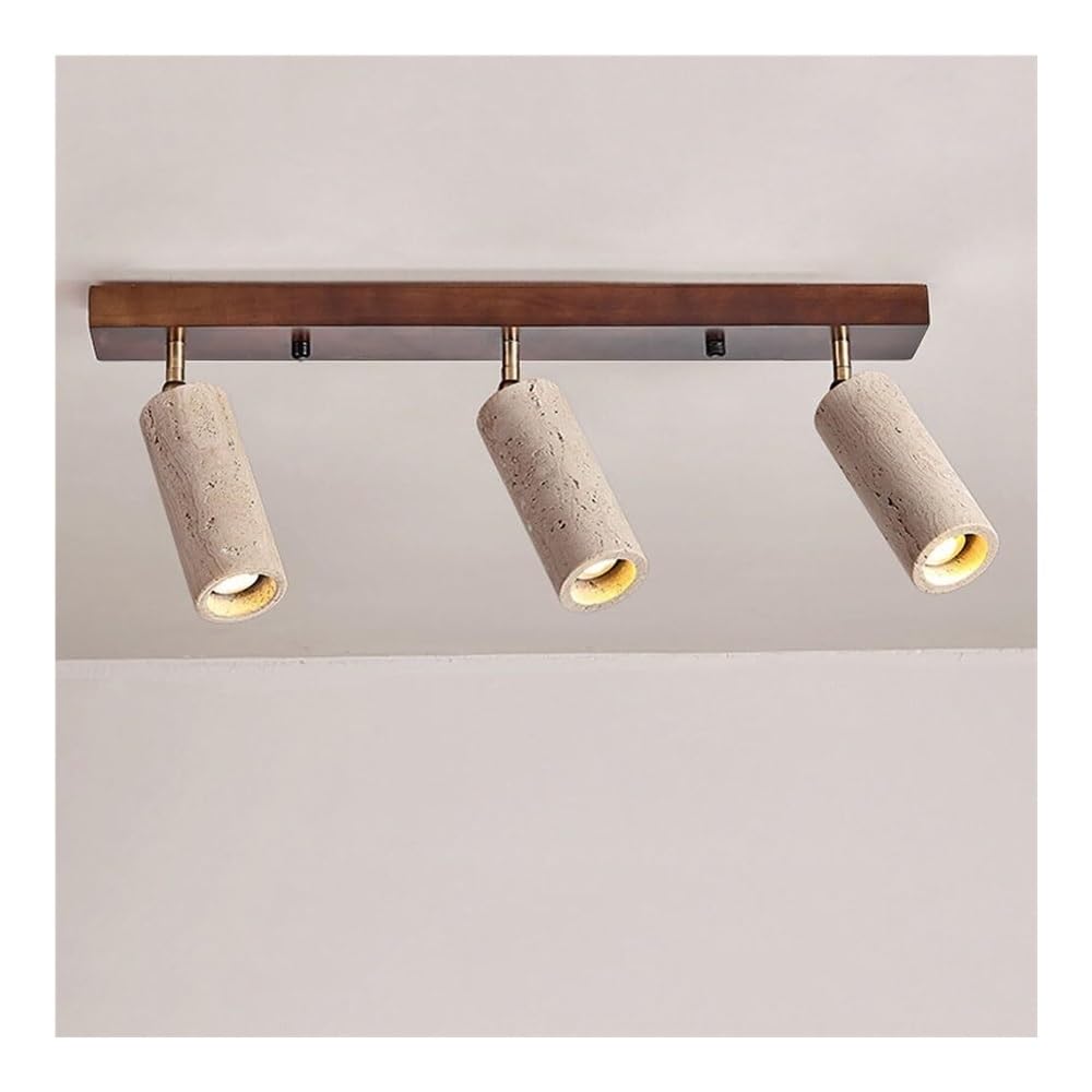 TONFON Home Decoration Ceiling Lamp Wabi Sabi Flush Mount Ceiling Light Yellow Travertine Spotlight Indoor Ceiling Light Fixture for Living Room Bedroom Dining Room Kitchen Study Room Corridor(W)